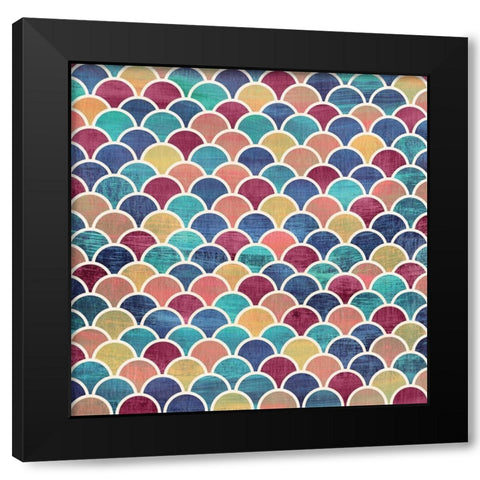 Geo Deep Prism Black Modern Wood Framed Art Print by Vidal, Alicia