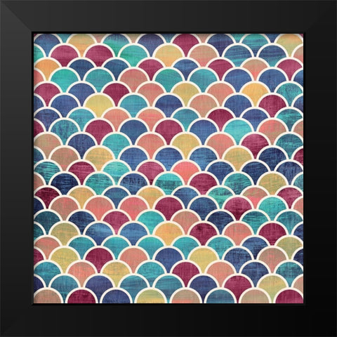 Geo Deep Prism Black Modern Wood Framed Art Print by Vidal, Alicia