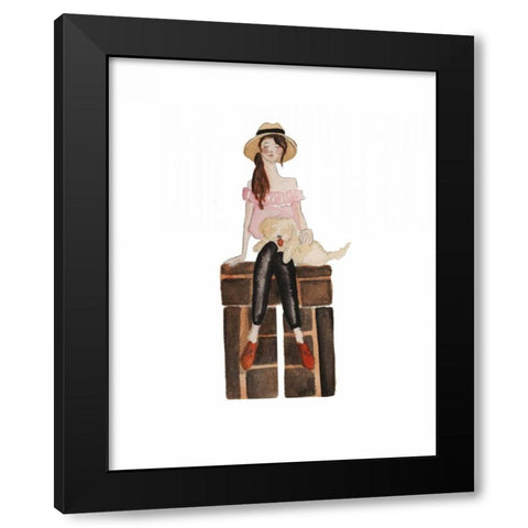 Spain Travel illo Black Modern Wood Framed Art Print by Zyburt, Alicia