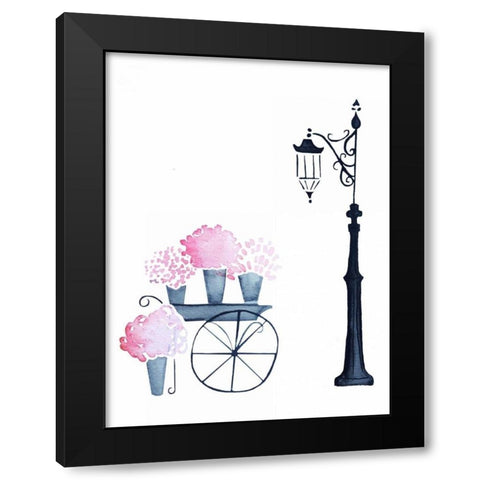 Flower Shopping Black Modern Wood Framed Art Print by Zyburt, Alicia
