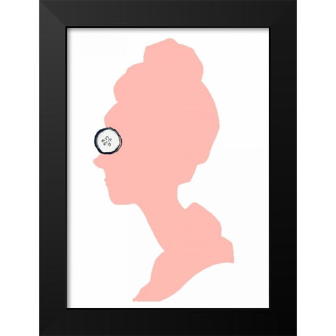 Spa Profile Black Modern Wood Framed Art Print by Zyburt, Alicia