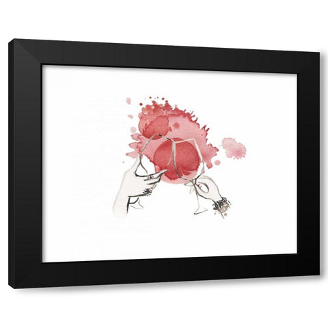 Entertain illo Black Modern Wood Framed Art Print by Zyburt, Alicia