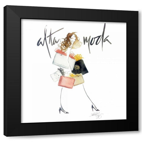 Alta Moda 2 Black Modern Wood Framed Art Print with Double Matting by Zyburt, Alicia