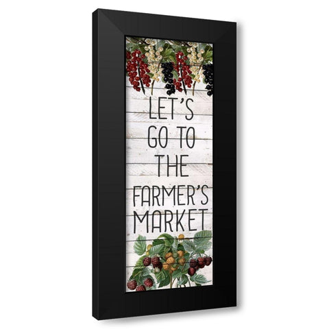 Lets Go Black Modern Wood Framed Art Print with Double Matting by Bailey, Ann