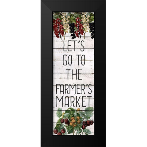 Lets Go Black Modern Wood Framed Art Print by Bailey, Ann