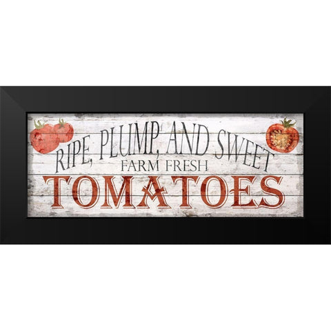 Farm Fresh Vegetables 2 Black Modern Wood Framed Art Print by Bailey, Ann