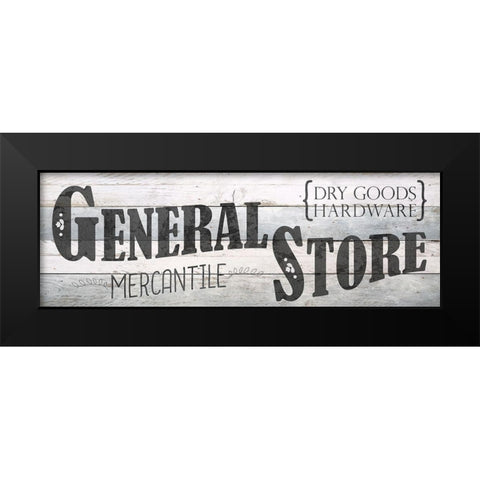 General Store Black Modern Wood Framed Art Print by Bailey, Ann