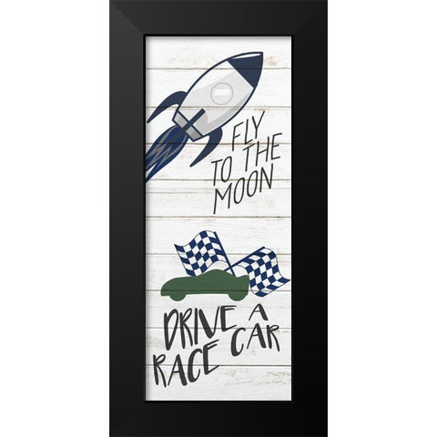To Do 2 Black Modern Wood Framed Art Print by Bailey, Ann