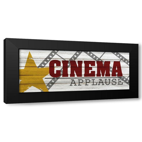 Cinema Black Modern Wood Framed Art Print by Bailey, Ann