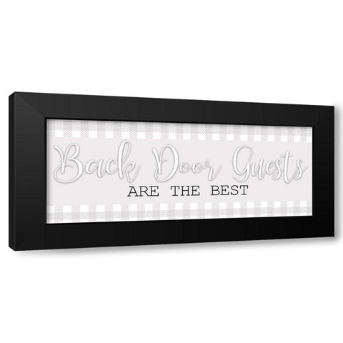 Back Door Black Modern Wood Framed Art Print with Double Matting by Bailey, Ann