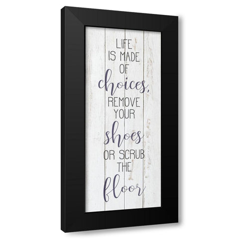 Choices Black Modern Wood Framed Art Print with Double Matting by Bailey, Ann