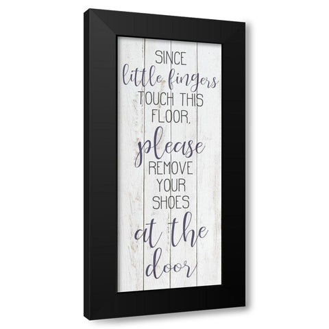 Little Fingers Black Modern Wood Framed Art Print with Double Matting by Bailey, Ann