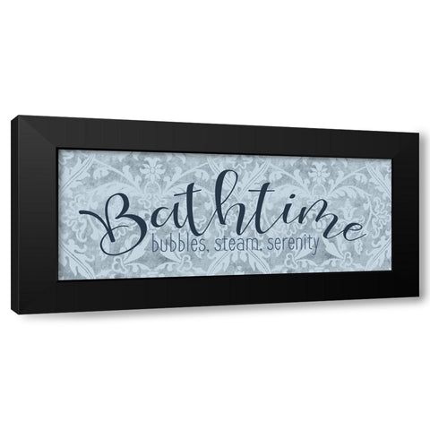 Bathtime Black Modern Wood Framed Art Print by Bailey, Ann