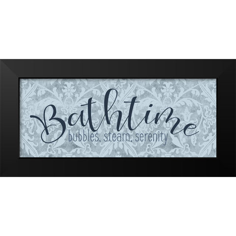 Bathtime Black Modern Wood Framed Art Print by Bailey, Ann
