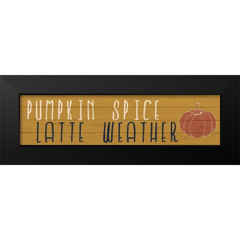 Latte Weather Black Modern Wood Framed Art Print by Bailey, Ann