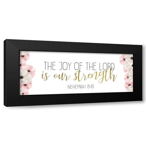 The Joy Black Modern Wood Framed Art Print by Bailey, Ann