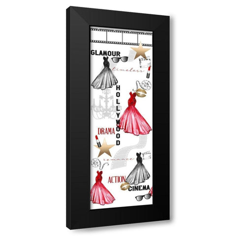 Hollywood Black Modern Wood Framed Art Print by Bailey, Ann