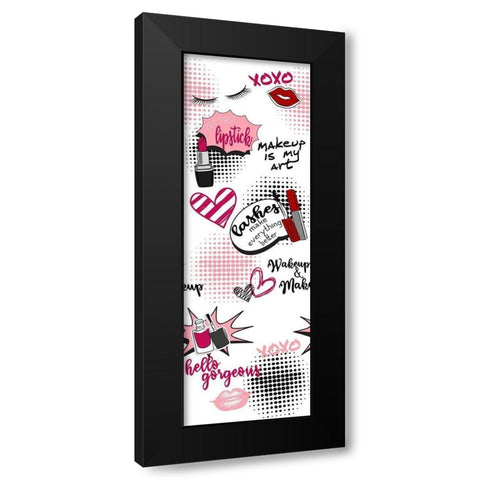 Makeup Black Modern Wood Framed Art Print by Bailey, Ann