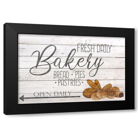 Bakery Fresh Black Modern Wood Framed Art Print with Double Matting by Bailey, Ann
