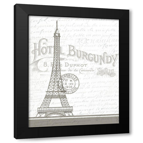 In Paris 1 Black Modern Wood Framed Art Print with Double Matting by Bailey, Ann