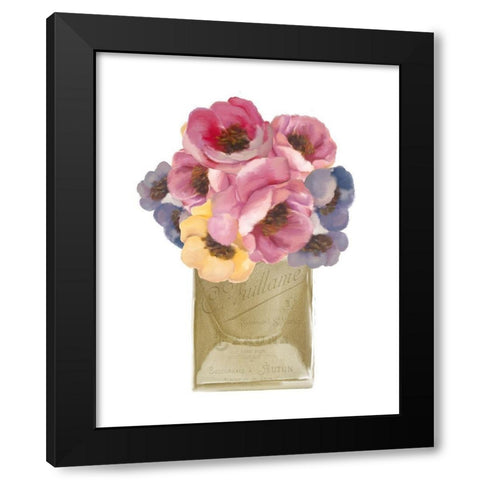 Blossom Perfume 1 Black Modern Wood Framed Art Print with Double Matting by Bailey, Ann