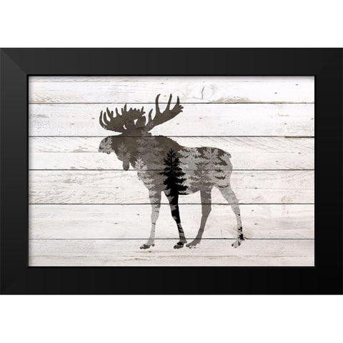 Into the Forest 3 Black Modern Wood Framed Art Print by Bailey, Ann
