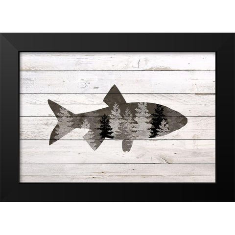 Into the Forest 5 Black Modern Wood Framed Art Print by Bailey, Ann