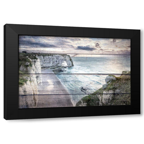 Cliff View Black Modern Wood Framed Art Print with Double Matting by Bailey, Ann