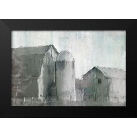Hazy Farm Life Black Modern Wood Framed Art Print by Bailey, Ann
