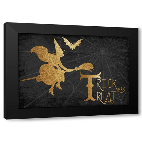 Trick or Treat Black Modern Wood Framed Art Print by Bailey, Ann