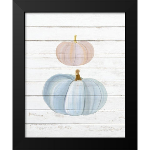 Pumpkins 1 Black Modern Wood Framed Art Print by Bailey, Ann