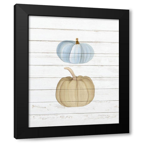 Pumpkins 2 Black Modern Wood Framed Art Print with Double Matting by Bailey, Ann