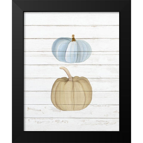 Pumpkins 2 Black Modern Wood Framed Art Print by Bailey, Ann