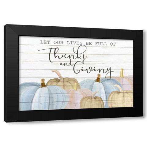 Let Our Lives Black Modern Wood Framed Art Print by Bailey, Ann