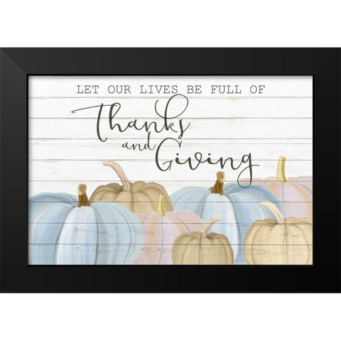 Let Our Lives Black Modern Wood Framed Art Print by Bailey, Ann