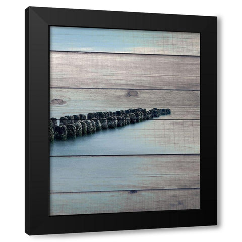 Endless Sea 3 Black Modern Wood Framed Art Print by Bailey, Ann