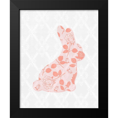 Bunny 1 Black Modern Wood Framed Art Print by Bailey, Ann