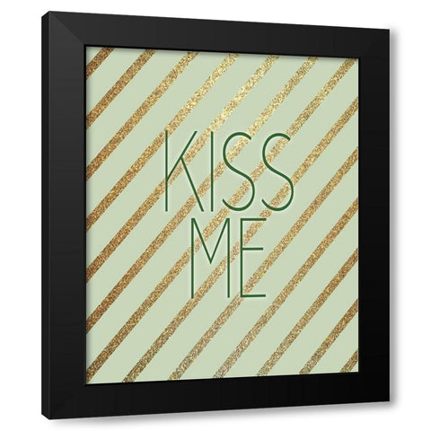 Lucky 3 Black Modern Wood Framed Art Print with Double Matting by Bailey, Ann