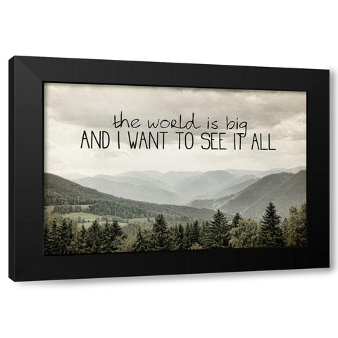 I Want to See 3 Black Modern Wood Framed Art Print by Bailey, Ann