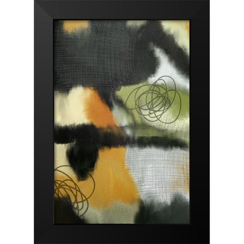 Motion Black Modern Wood Framed Art Print by Bailey, Ann