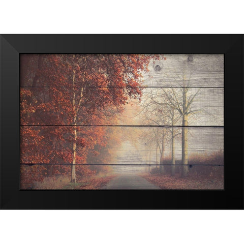 A Journey Black Modern Wood Framed Art Print by Bailey, Ann