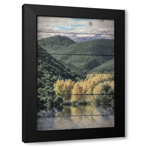 Let The Adventure Black Modern Wood Framed Art Print with Double Matting by Bailey, Ann