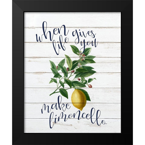 When Life 1 Black Modern Wood Framed Art Print by Bailey, Ann