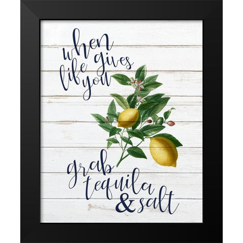 When Life 2 Black Modern Wood Framed Art Print by Bailey, Ann