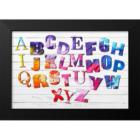 ABCs Color Black Modern Wood Framed Art Print by Bailey, Ann