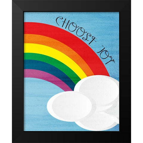 Happy Joy 2 Black Modern Wood Framed Art Print by Bailey, Ann