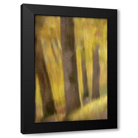 Autumns Edge Black Modern Wood Framed Art Print with Double Matting by Bailey, Ann