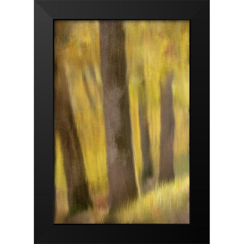 Autumns Edge Black Modern Wood Framed Art Print by Bailey, Ann