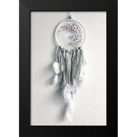 Dream Catcher Black Modern Wood Framed Art Print by Bailey, Ann