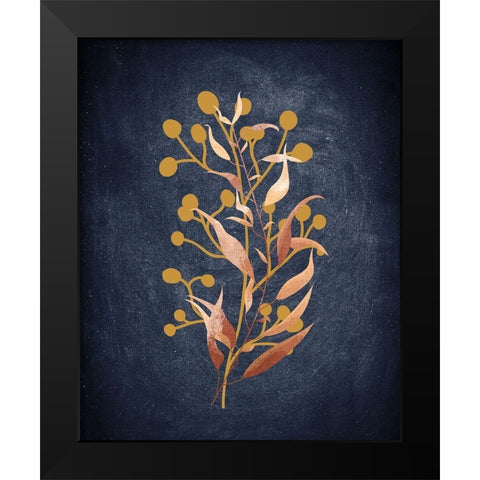 Botanical Blue 2 Black Modern Wood Framed Art Print by Bailey, Ann